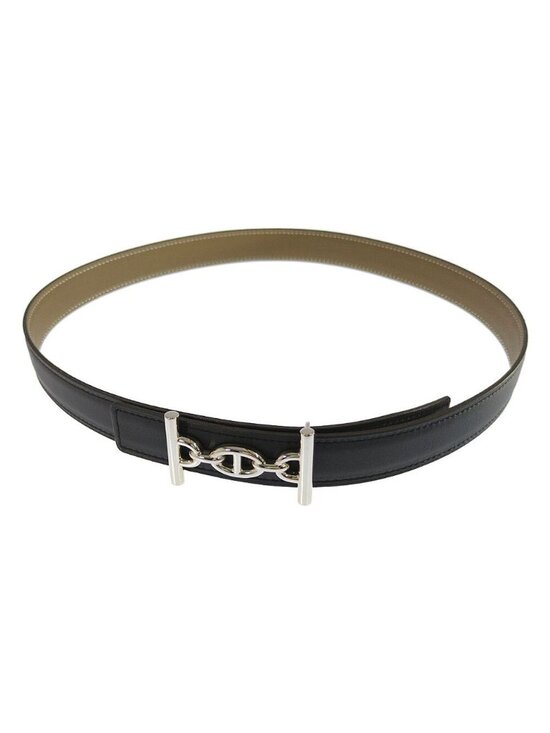 Hermes 75 Sbule Etoupe leto Black Belt main image 4